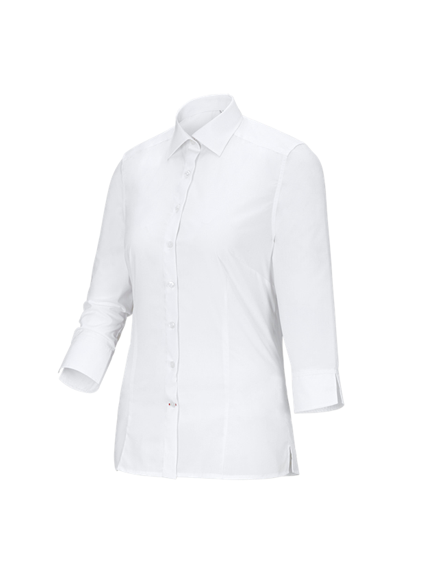 Tričká, pulóvre a košele: Obchodná blúza e.s.comfort, 3/4 rukáv + biela