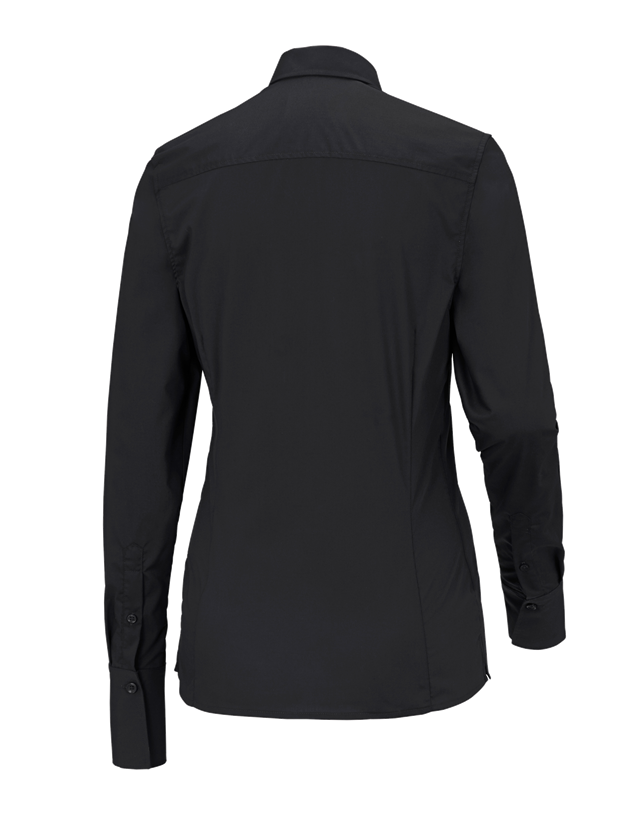 Tričká, pulóvre a košele: Obchodná blúza e.s.comfort, dlhý rukáv + čierna 1