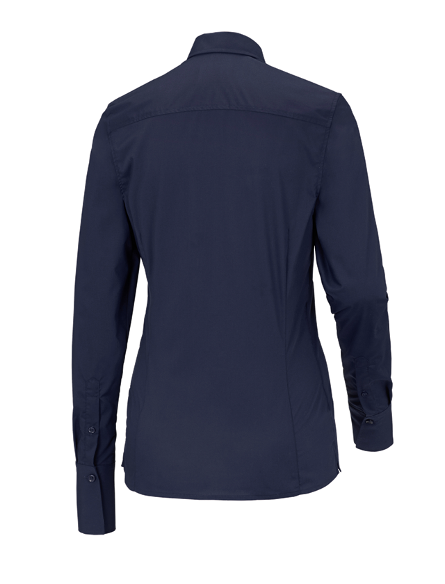 Tričká, pulóvre a košele: Obchodná blúza e.s.comfort, dlhý rukáv + tmavomodrá 1