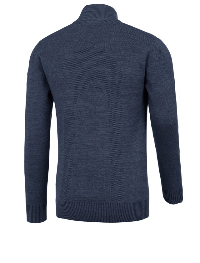 Témy: Úpletový sveter e.s. + nočná modrá melanž 3