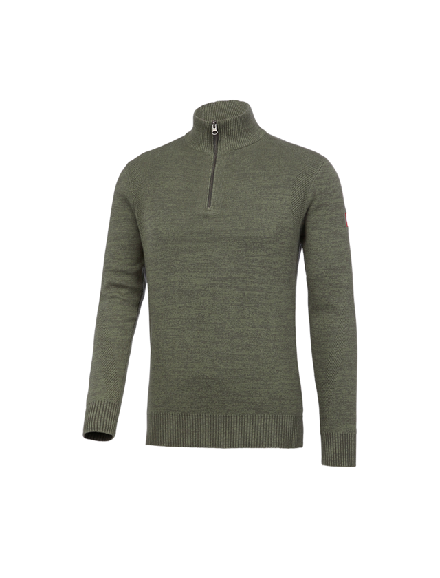 Tričká, pulóvre a košele: Úpletový sveter e.s. + tymiánová melanž 2