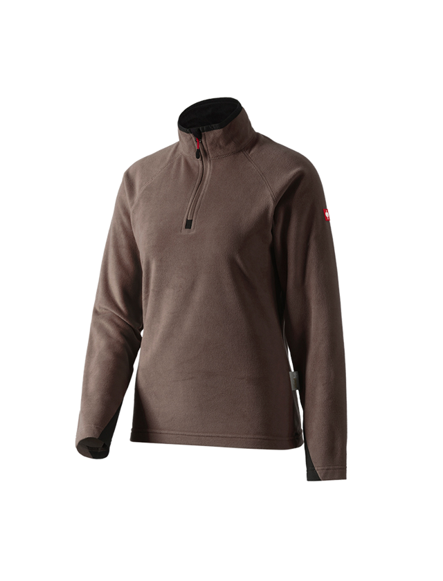 Tričká, pulóvre a košele: Dámsky mikroflísový sveter dryplexx® micro + gaštanová 2