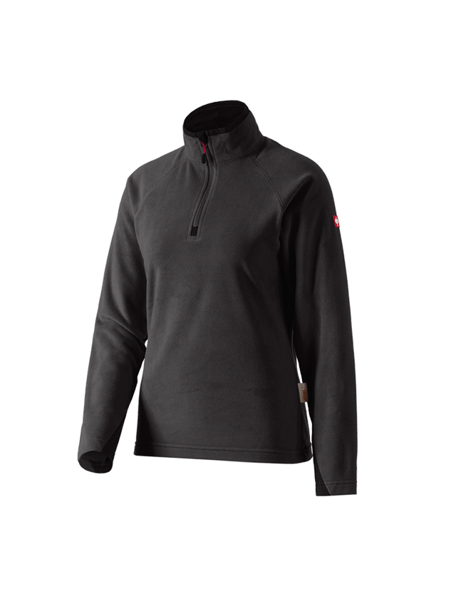 Tričká, pulóvre a košele: Dámsky mikroflísový sveter dryplexx® micro + čierna 1