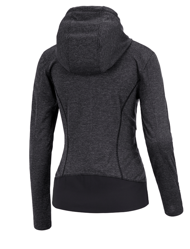 Tričká, pulóvre a košele: Funkčná bunda s kapucňou e.s. stripe, dámska + čierna 1