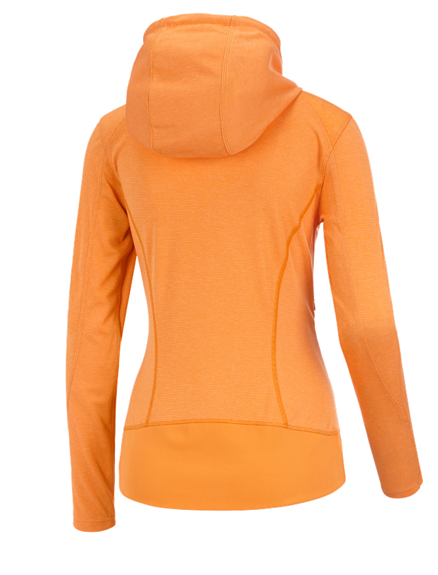 Tričká, pulóvre a košele: Funkčná bunda s kapucňou e.s. stripe, dámska + svetlooranžová 1
