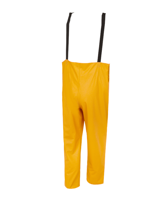 Pracovné nohavice: Nohavice s náprsenkou Flexi-Stretch + žltá 1