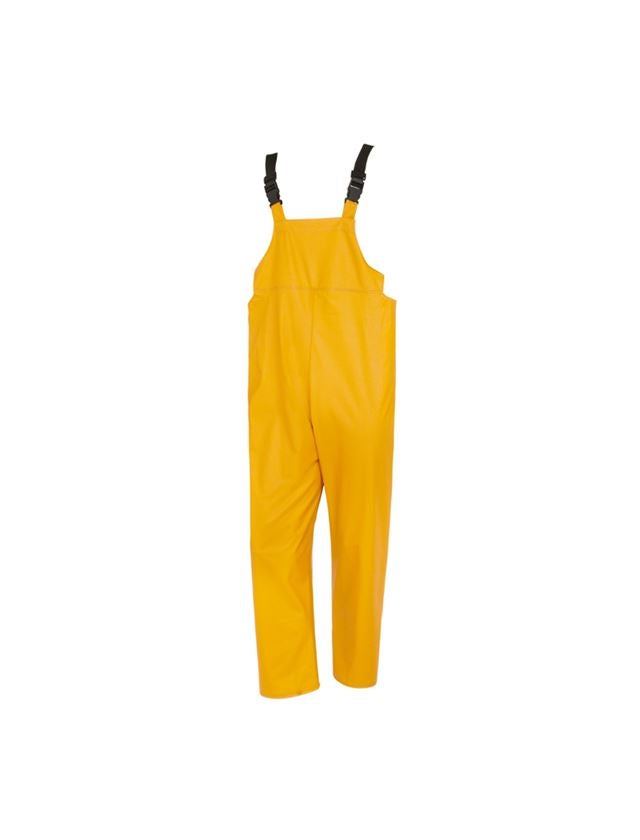 Pracovné nohavice: Nohavice s náprsenkou Flexi-Stretch + žltá