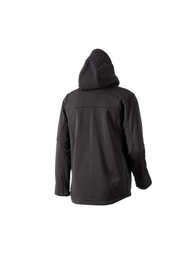 Pracovné bundy: Softshellová bunda s kapucňou Aspen + čierna 3