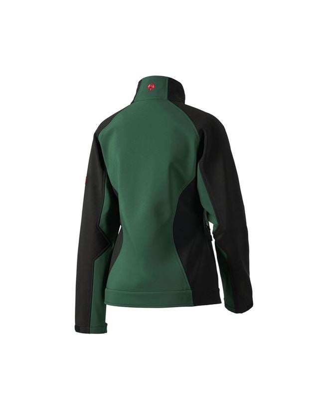 Pracovné bundy: Dámska softshellová bunda dryplexx® softlight + zelená/čierna 3