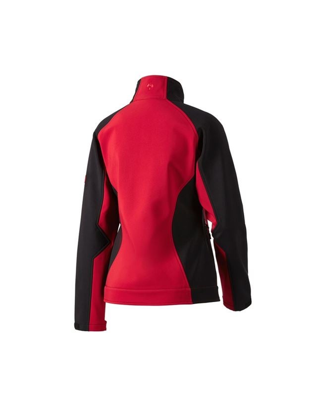 Pracovné bundy: Dámska softshellová bunda dryplexx® softlight + červená/čierna 3