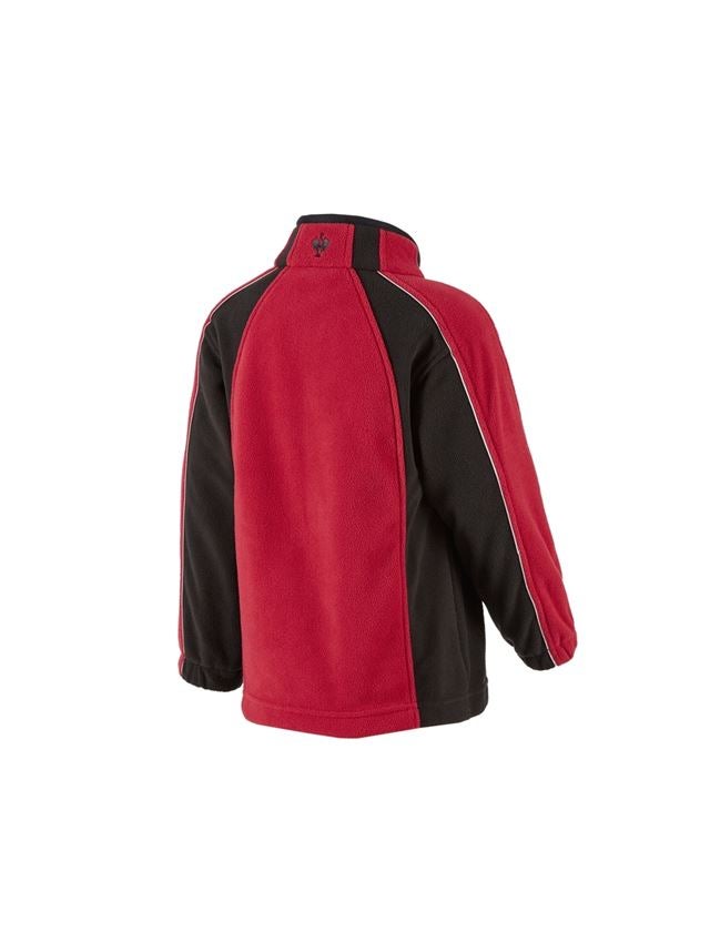 Bundy: Detská mikroflísová bunda dryplexx® micro + červená/čierna 2