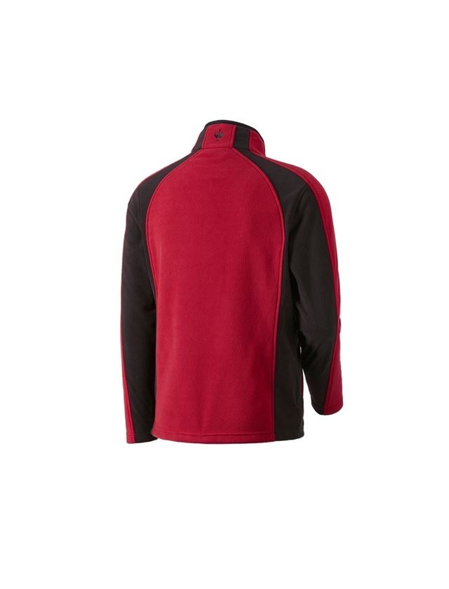 Pracovné bundy: Mikroflísová bunda dryplexx® micro + červená/čierna 1
