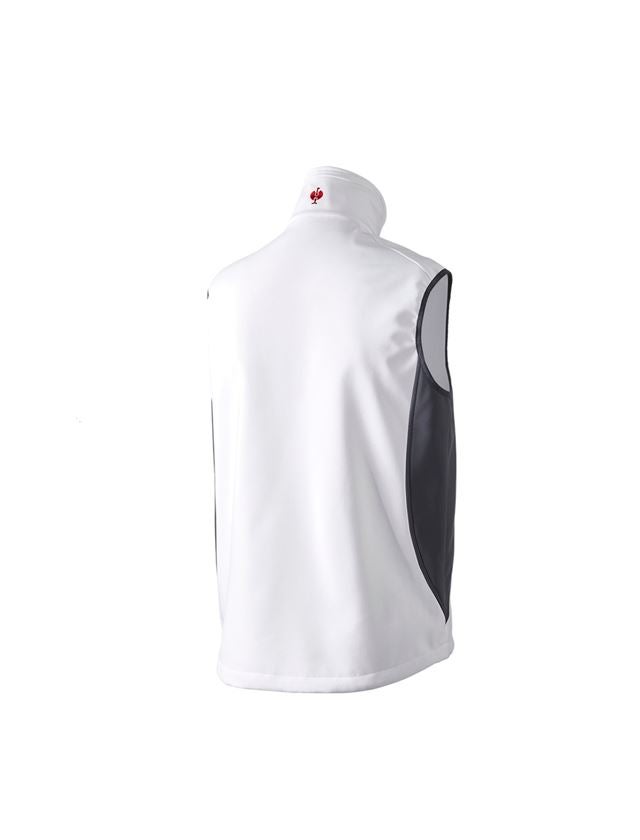 Vesty: Softshellová vesta dryplexx® softlight + biela/sivá 3