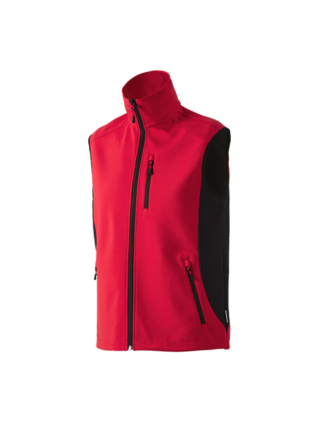 Vesty: Softshellová vesta dryplexx® softlight + červená/čierna 2