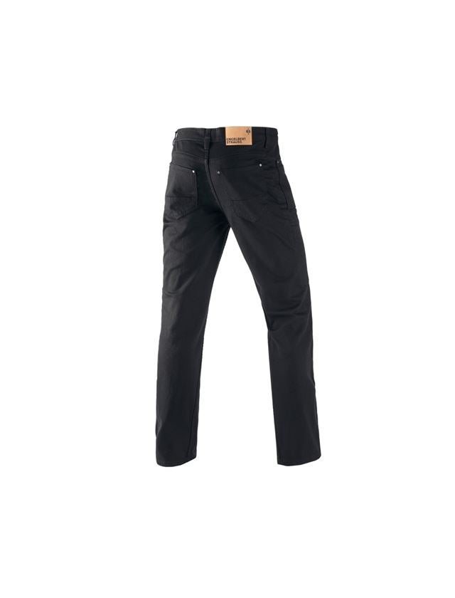 Pracovné nohavice: 7-vreckové džínsy e.s. + čierna 1