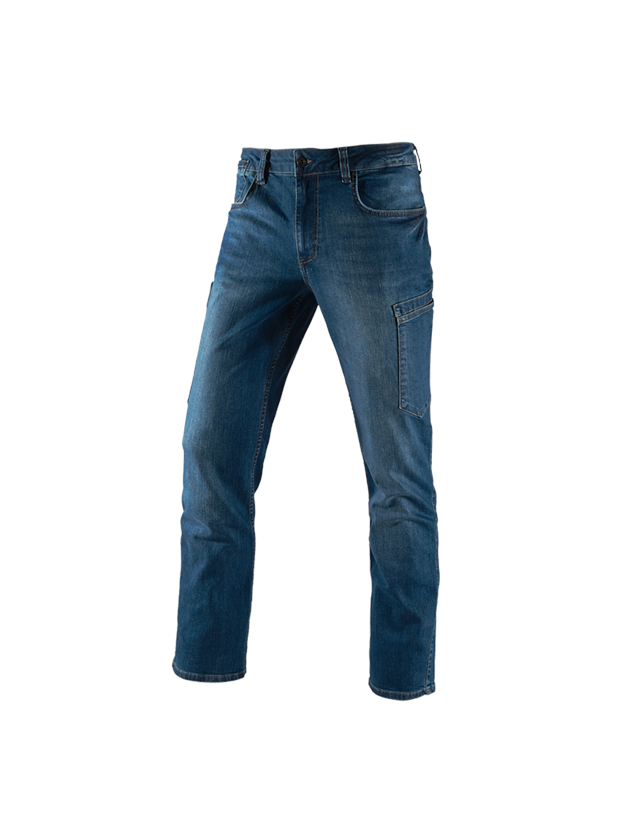 Pracovné nohavice: 7-vreckové džínsy e.s. + stonewashed 2