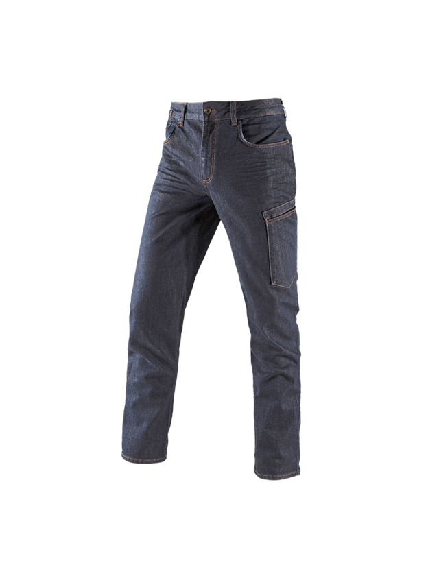 Pracovné nohavice: 7-vreckové džínsy e.s. + darkdenim