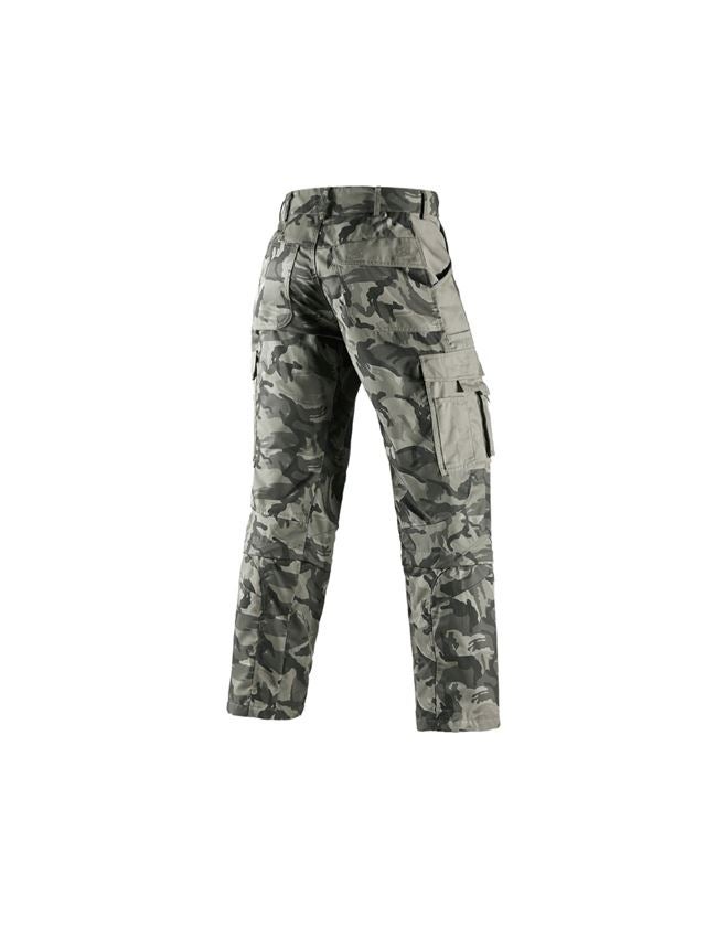 Pracovné nohavice: Nohavice Zip-Off e.s. camouflage + camouflage kamenná sivá 3
