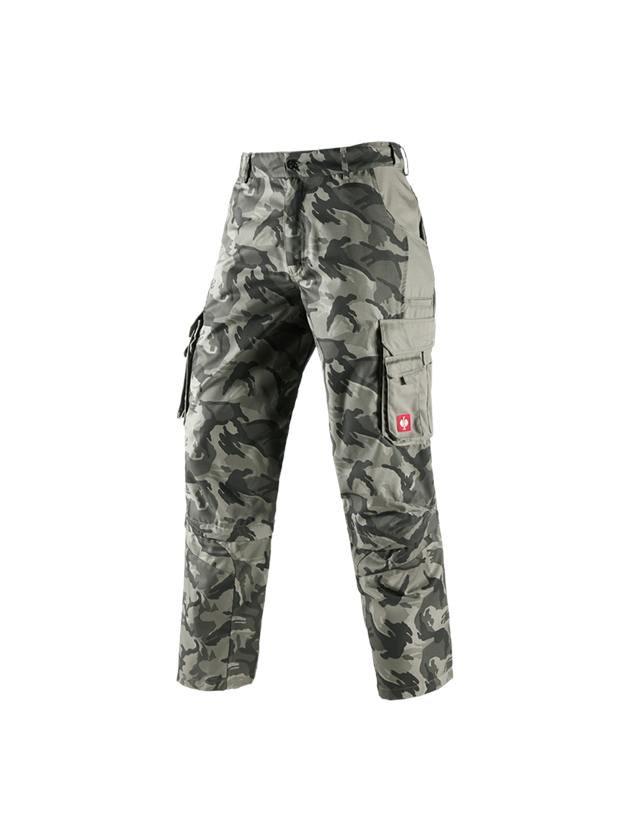 Pracovné nohavice: Nohavice Zip-Off e.s. camouflage + camouflage kamenná sivá 2