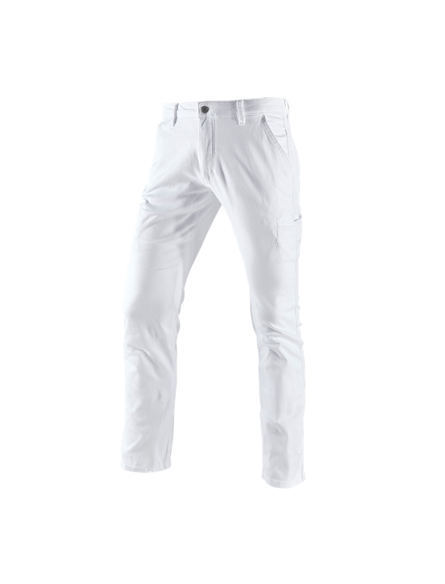 Témy: Pracovné nohavice e.s. chino, pánske + biela