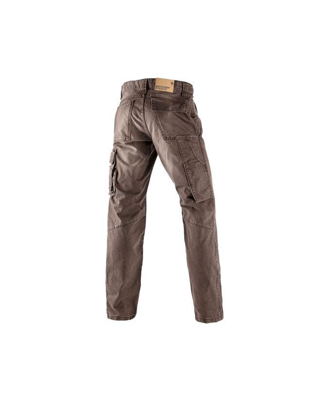 Pracovné nohavice: Pracovné džínsy e.s. + gaštanová 1