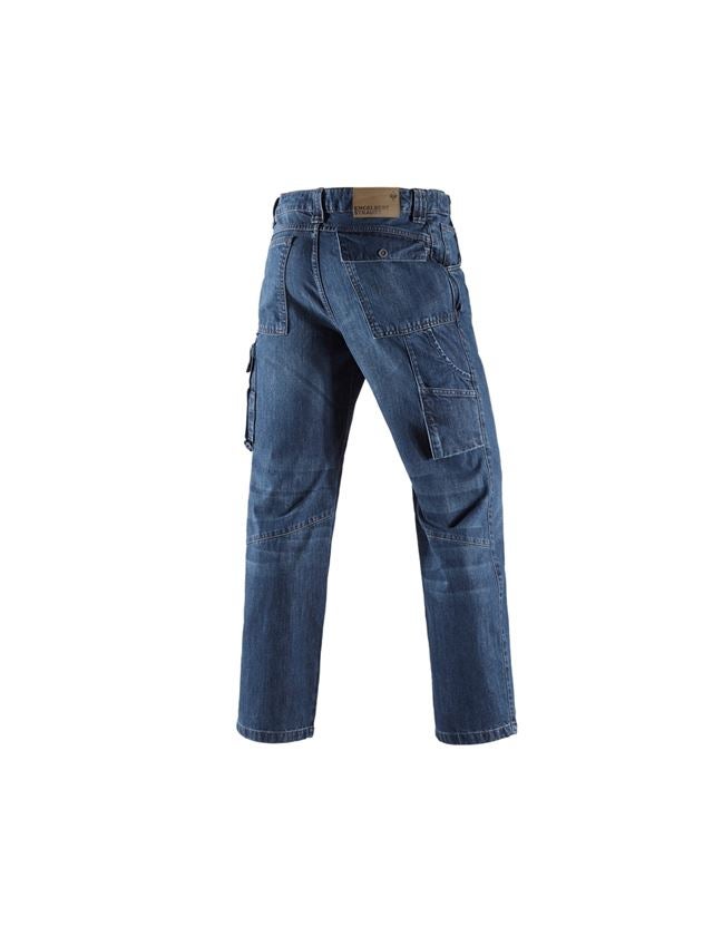 Pracovné nohavice: Pracovné džínsy e.s. + darkwashed 3
