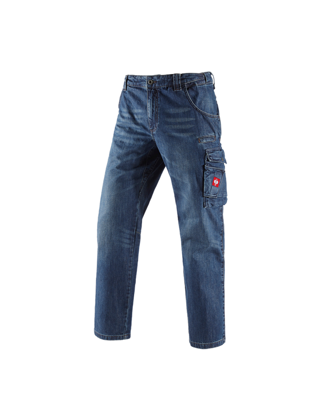 Pracovné nohavice: Pracovné džínsy e.s. + darkwashed 2