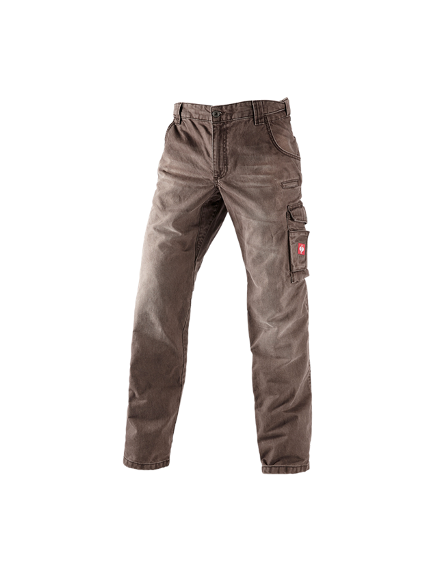 Pracovné nohavice: Pracovné džínsy e.s. + gaštanová