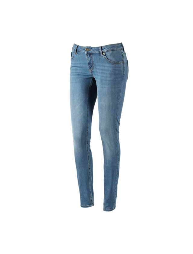Pracovné nohavice: e.s. 5-vreckové džínsy, dámske + stonewashed 2