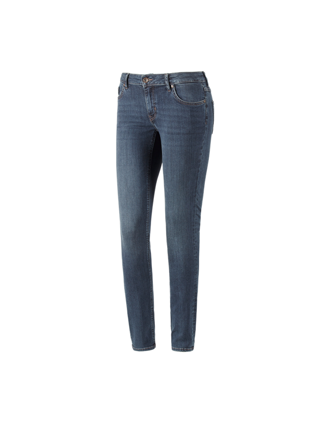 Pracovné nohavice: e.s. 5-vreckové džínsy, dámske + mediumwashed 2