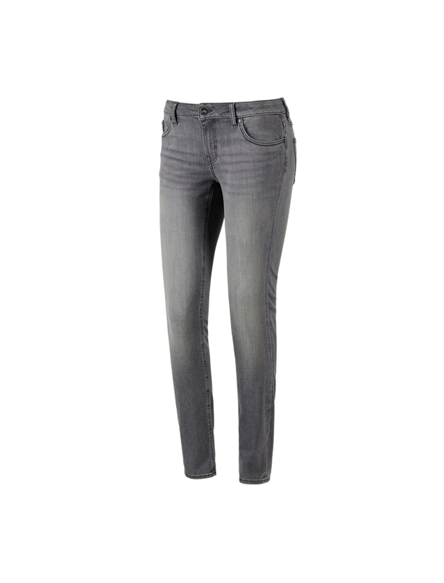 Pracovné nohavice: e.s. 5-vreckové džínsy, dámske + graphitewashed 2