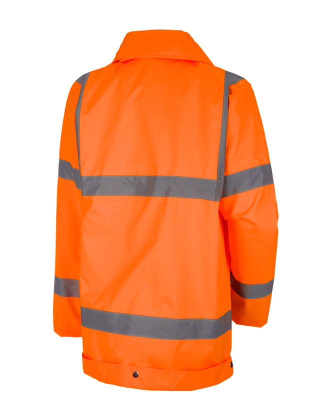 Pracovné bundy: Reflexná ochranná bunda do dažďa STONEKIT + výstražná oranžová 1