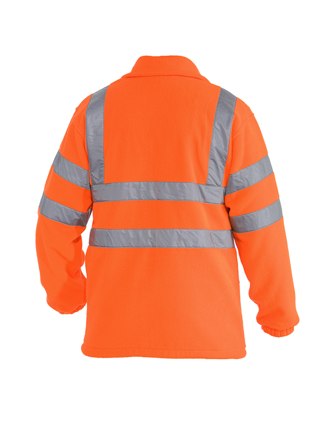 Pracovné bundy: STONEKIT Refexná ochranná flísová bunda + výstražná oranžová 1