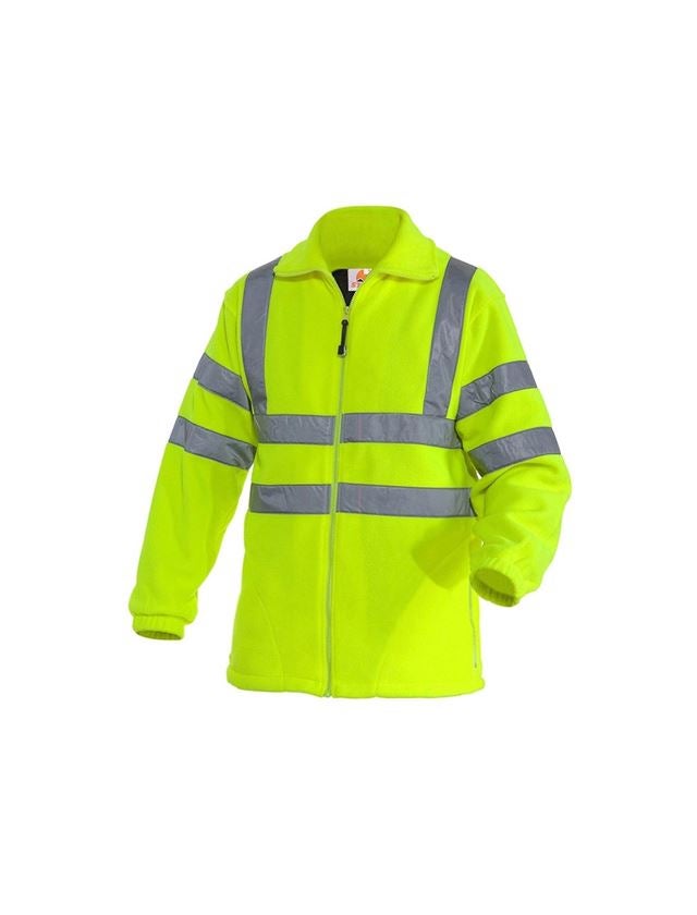 Pracovné bundy: STONEKIT Refexná ochranná flísová bunda + výstražná žltá