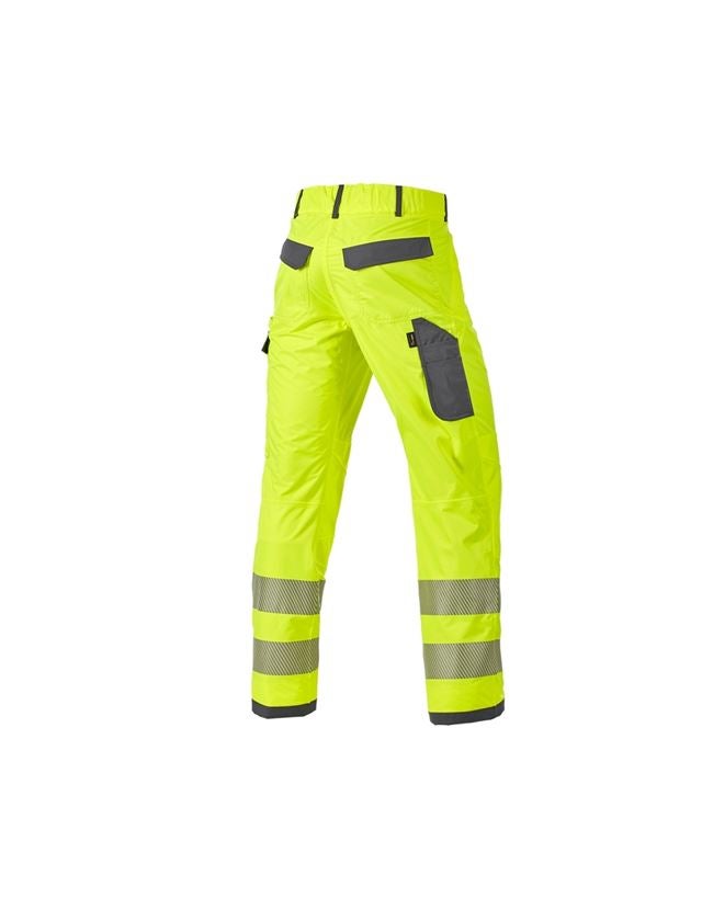 Pracovné nohavice: Reflexné ochranné funk. nohavice pása e.s.prestige + výstražná žltá/sivá 2