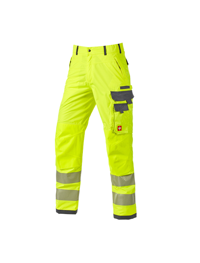 Pracovné nohavice: Reflexné ochranné funk. nohavice pása e.s.prestige + výstražná žltá/sivá 1