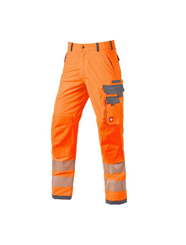 Pracovné nohavice: Reflexné ochranné funk. nohavice pása e.s.prestige + výstražná oranžová/sivá 1