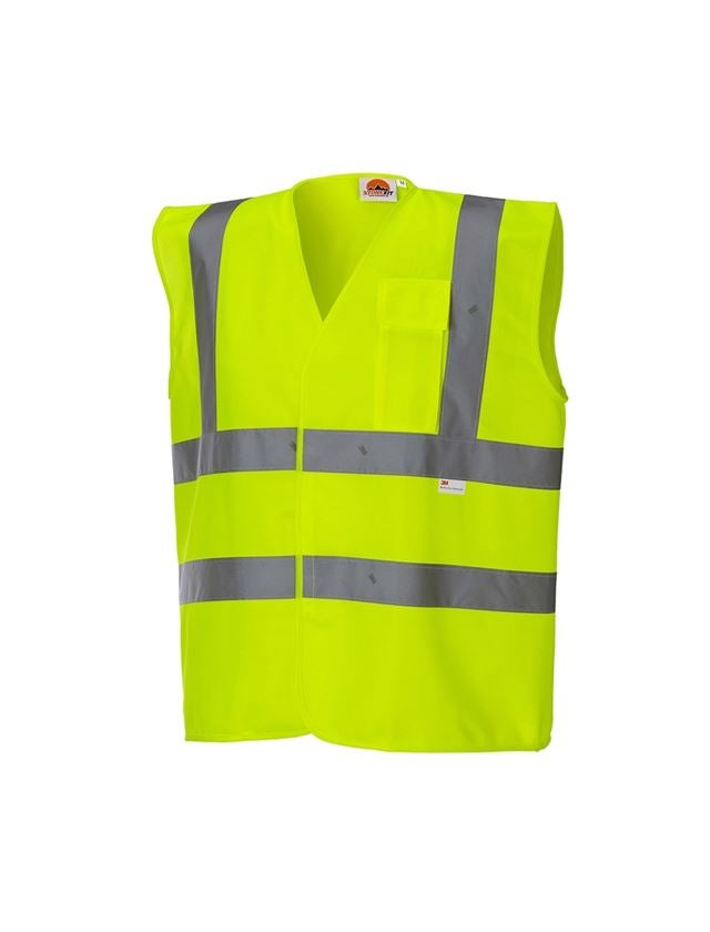 Vesty: Reflexná ochranná vesta STONEKIT s vreckom + výstražná žltá