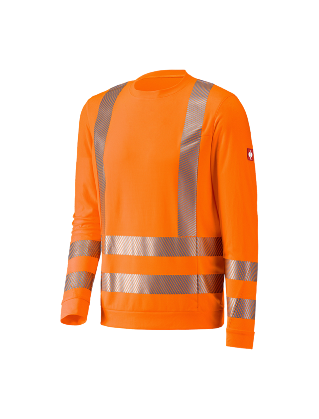 Tričká, pulóvre a košele: Reflexné ochranné funk. tričko dlhým rukávom e.s. + výstražná oranžová