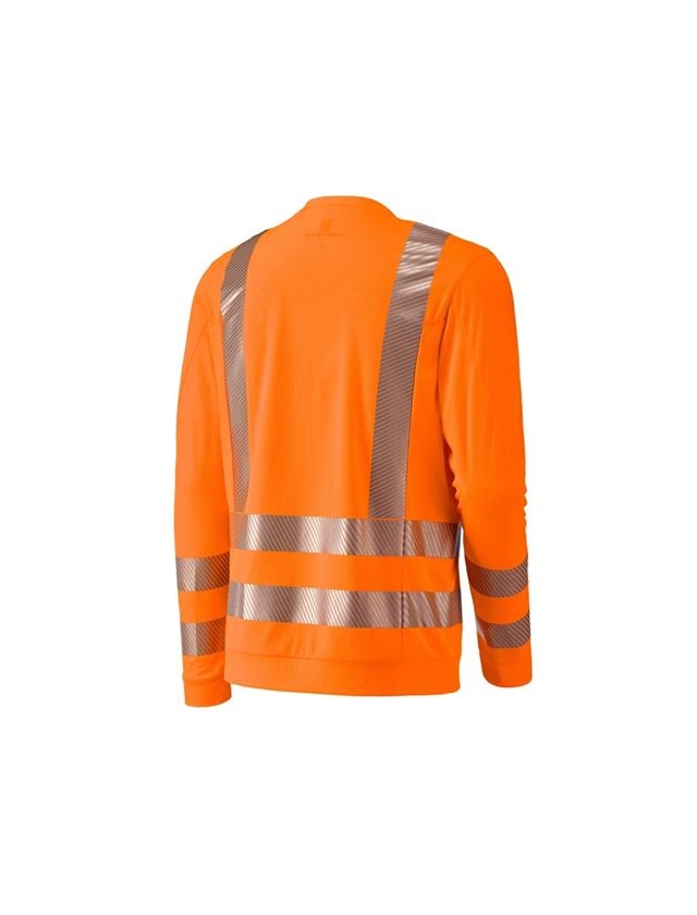 Tričká, pulóvre a košele: Reflexné ochranné funk. tričko dlhým rukávom e.s. + výstražná oranžová 1