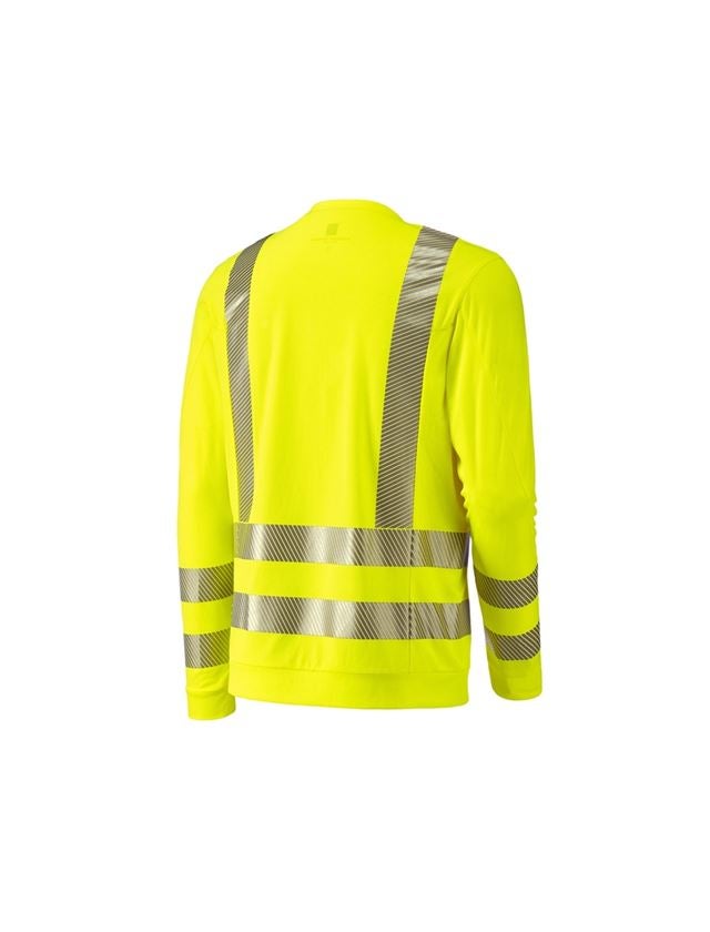 Tričká, pulóvre a košele: Reflexné ochranné funk. tričko dlhým rukávom e.s. + výstražná žltá 1