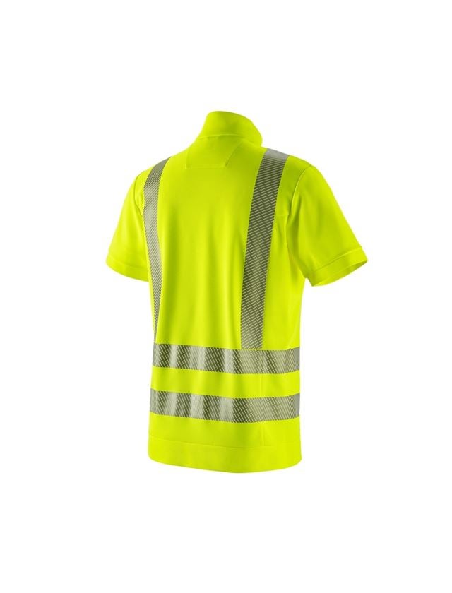 Tričká, pulóvre a košele: Reflexné ochranné funkčné tričko ZIP e.s. UV + výstražná žltá 1
