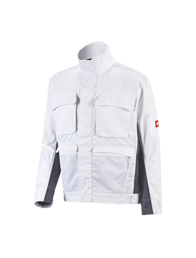 Pracovné bundy: Pracovná bunda e.s.active + biela/sivá 2