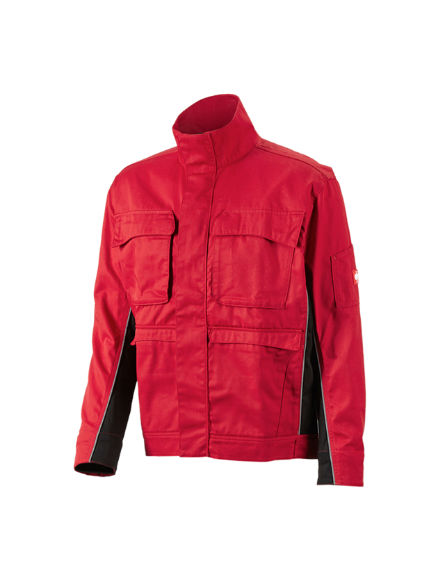 Pracovné bundy: Pracovná bunda e.s.active + červená/čierna 2