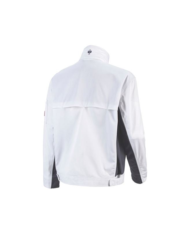 Pracovné bundy: Pracovná bunda e.s.active + biela/sivá 3