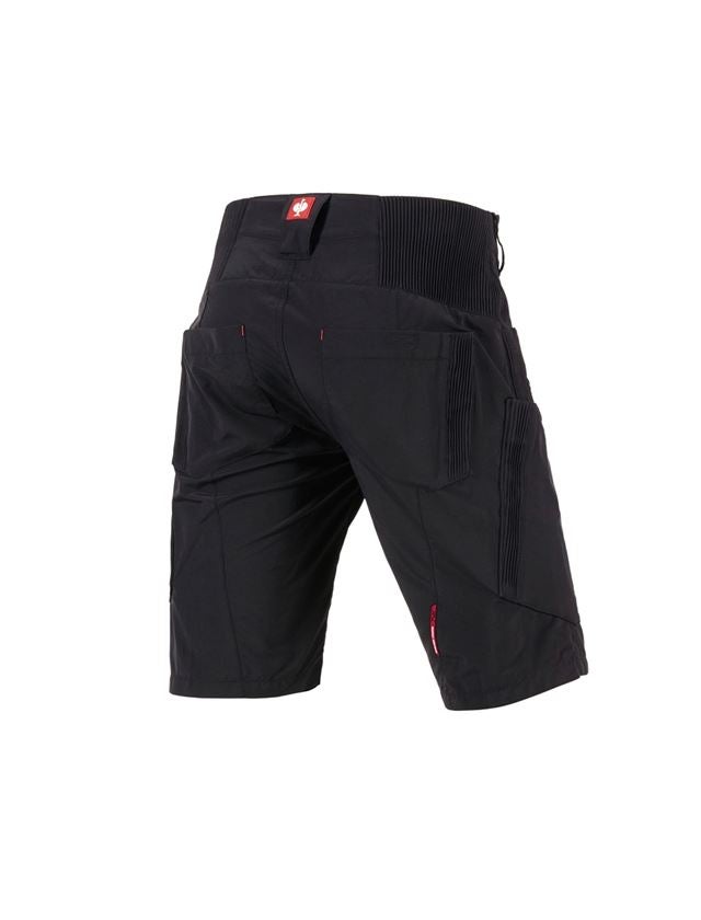 Pracovné nohavice: Funkčné šortky e.s. Superlite + čierna/červená 2