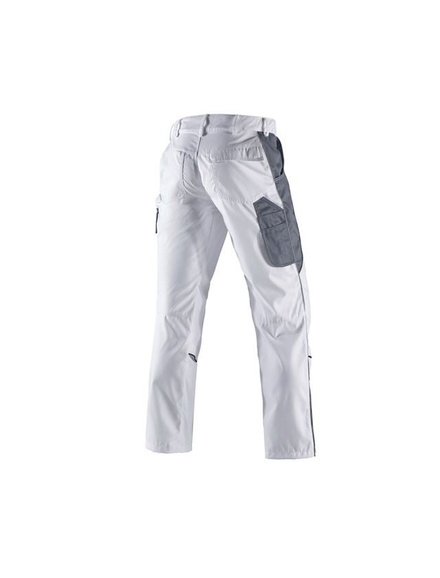 Pracovné nohavice: Nohavice do pása e.s.active + biela/sivá 3