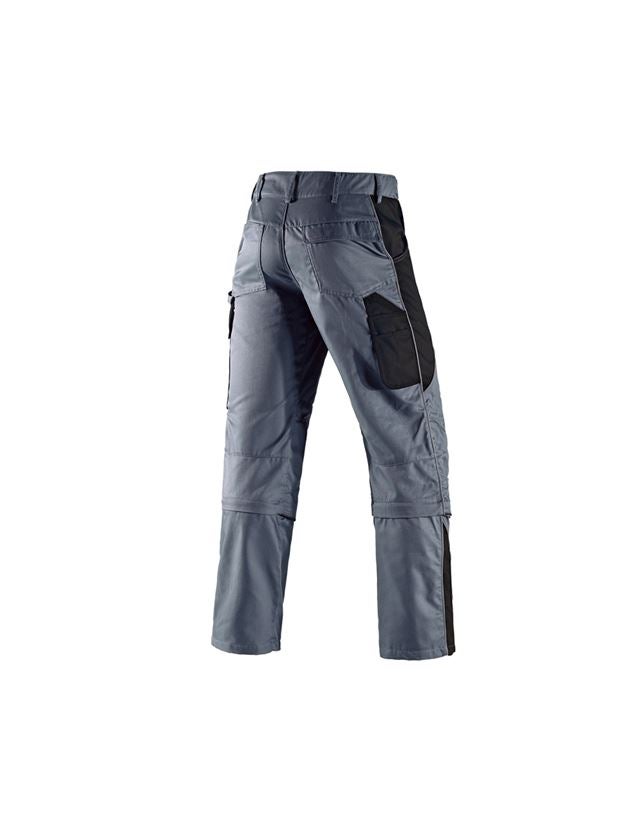 Pracovné nohavice: Nohavice do pása e.s.active Zip-Off + sivá/čierna 3