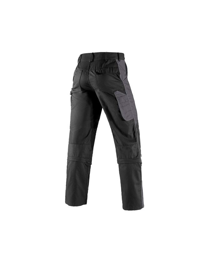 Pracovné nohavice: Nohavice do pása e.s.active Zip-Off + čierna/antracitová 3