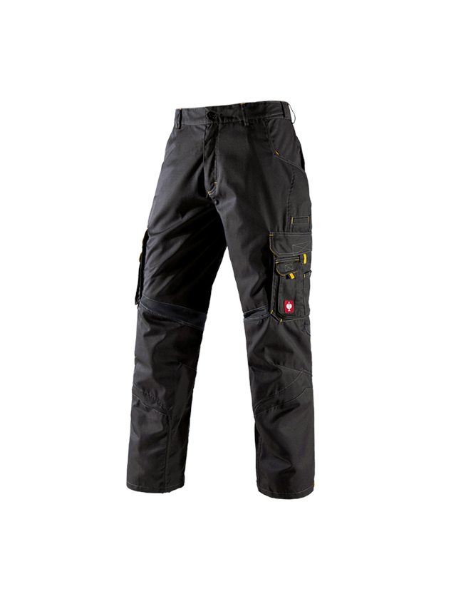 Pracovné nohavice: Nohavice do pása e.s.akzent + čierna/žltá 2